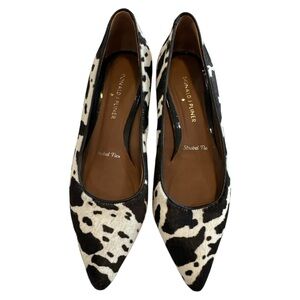 Donald J. Pliner Black & White Cowhide Pointed-Toe heels